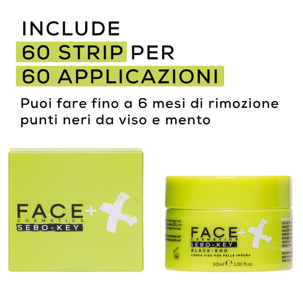 Carica l'immagine nel visualizzatore di Gallery, FACE + Sebo-Key Black End maschera viso Peel Off per punti neri