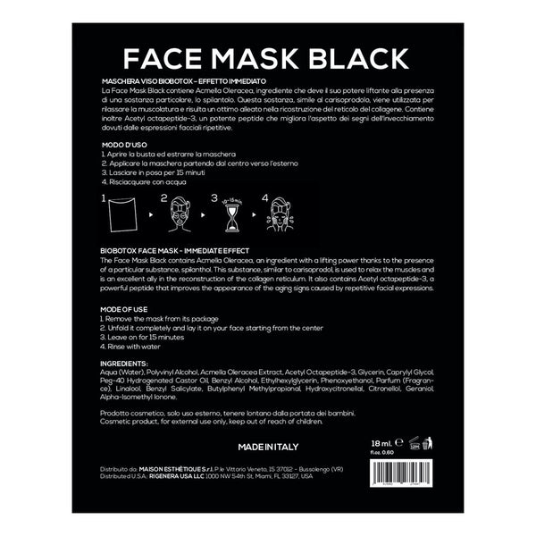 Carica l'immagine nel visualizzatore di Gallery, RIGENERA – FACE MASK BLACK