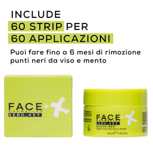 FACE + Sebo-Key Black End maschera viso Peel Off per punti neri