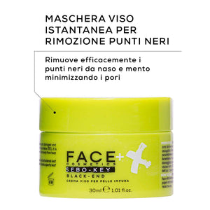 FACE + Sebo-Key Black End maschera viso Peel Off per punti neri