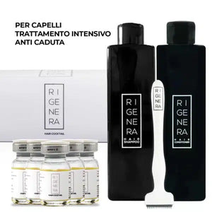 RIGENERA HAIR - Trattamento anticaduta capelli completo con dermastamp