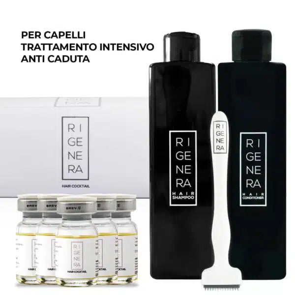 Carica l'immagine nel visualizzatore di Gallery, RIGENERA HAIR - Trattamento anticaduta capelli completo con dermastamp
